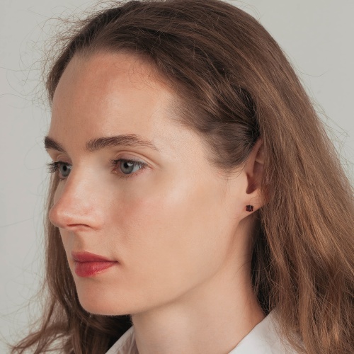 Пусеты Fiore Luna  Hot Pink, SWE2127/1 HP G фото 2